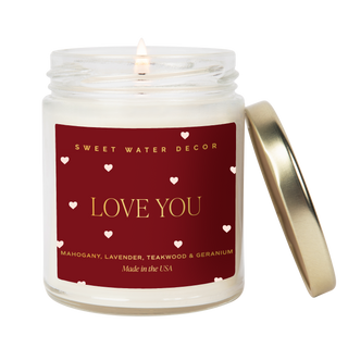 *NEW* Love You Soy Candle- Valentine's Day Gift & Home Decor Sweet Water Decor