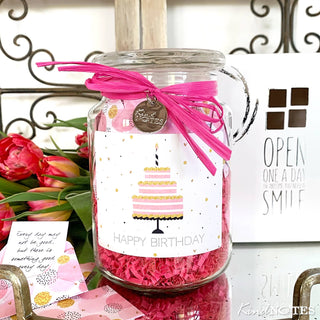 Birthday Cake Jar of Notes KindNotes