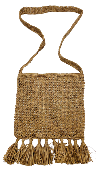Luli Cross Body Crochet Bag with Tassels Shebobo