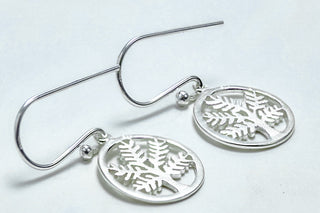 Sterling Silver Tree of Life Hook Earrings - piper-and-dune - Jewelry