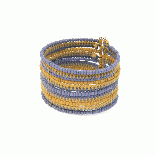 Beaded Cuff Bracelet - 2 Colors