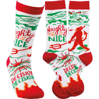 Holiday Fun Socks - One Size Fits Most Primitives by Kathy