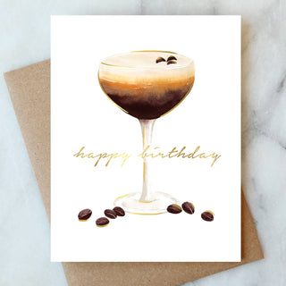 Espresso Martini Birthday Greeting Card Abigail Jayne Design