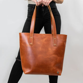 The Tan Leather Tote by MAHI Leather - piper-and-dune - Leather Goods