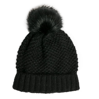 Reese Winter Hat with Pom Pom - 4 Colors Top It Off