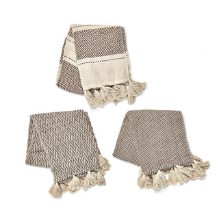 Terra Throw with Tassels - 3 Designs - piper-and-dune - Home Goods
