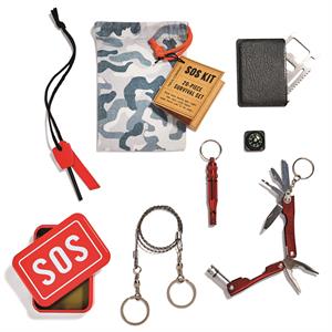SOS Emergency Kit with Tin Box and Drawstring Bag Two's Company