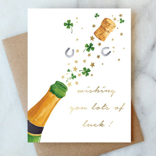 Charms Wishing You Luck Greeting Card | Good Luck Card Abigail Jayne Design