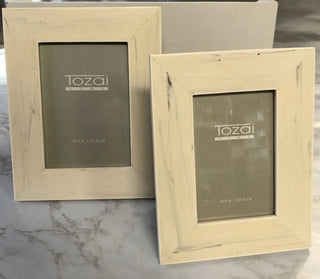 Carrara Faux Marble Photo Frames - 4"x 6" and 5"x 7" Two's Company