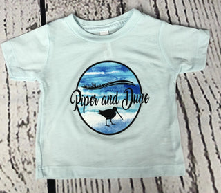 Piper and Dune Ice Blue Baby Triblend Tee Piper and Dune