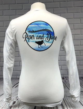 Piper and Dune White Unisex Adult (Long Sleeve) Jersey Piper and Dune