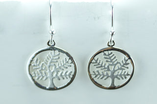 Sterling Silver Tree of Life Hook Earrings - piper-and-dune - Jewelry