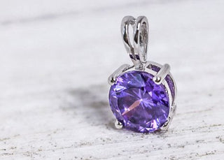 Sterling Silver Amethyst CZ Set - piper-and-dune - Jewelry