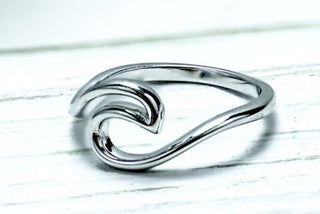 Sterling Silver Ocean Wave Ring - piper-and-dune - Jewelry