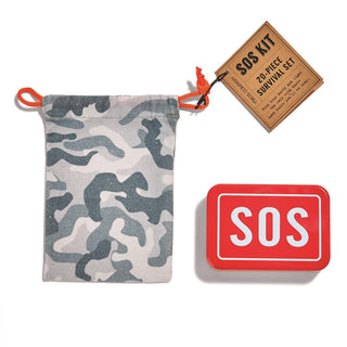 SOS Emergency Kit with Tin Box and Drawstring Bag Two's Company