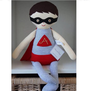 Large Superhero Doll - Grey & Red - piper-and-dune - Baby + Kids