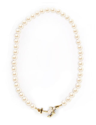Valerie Pearl Anchor Necklace by Kiel James Patrick - piper-and-dune - Jewelry