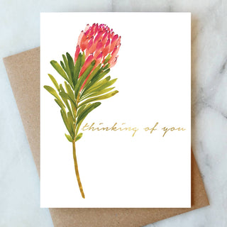 Protea Thinking Of You Card Abigail Jayne Design