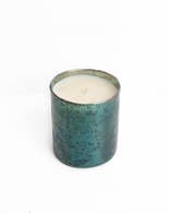 Teal Mercury Glass Soy Candle Sweet Wick Candle Company