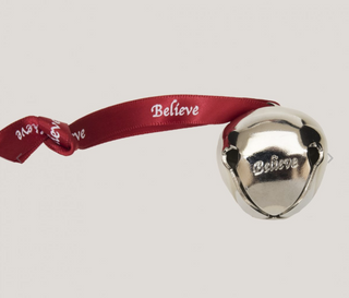 "Believe" Sleigh Bell Ornament -Made in Connecticut | Belvin Bells Bevin Bells