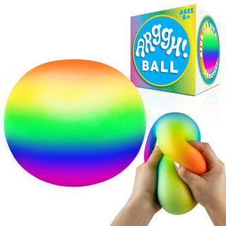 Arggh! Rainbow Fidget Ball | Large Sensory Stress Ball Livin' Well