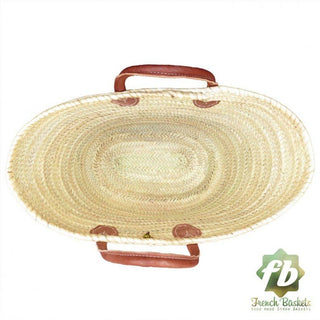 Straw Bag Classic Handle Leather French Baskets French Baskets