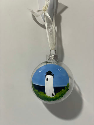 Artisan Made Hand Painted Seascapes Glass Ornaments - 3 Options Amy Rosenthal