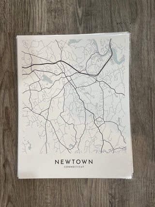 Western Connecticut Local Map Prints | 9 Options Piper and Dune