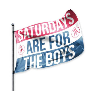 Saturdays Are For The Boys Flag - Navy / One Size Barstool Sports