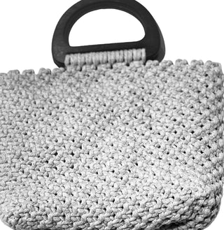 Macrame Handbags with Wood Handles Hand-Made | Knots on Euclid - 4 Options Knots on Euclid