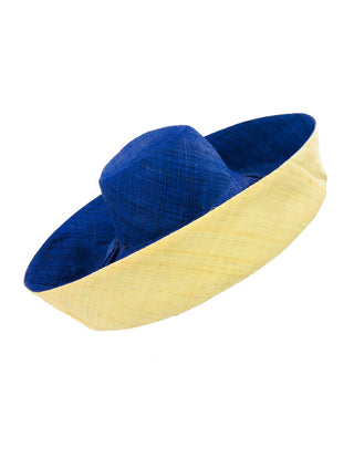 5" Brim Monica Two Tone Straw Hats | 2 Colors Shebobo