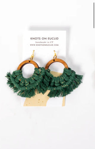 Hand-Made Macrame Earrings | Knots on Euclid Knots on Euclid
