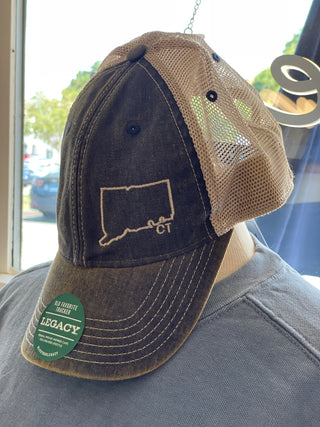 Connecticut Outline Legacy Hat - Denim Blue Piper and Dune
