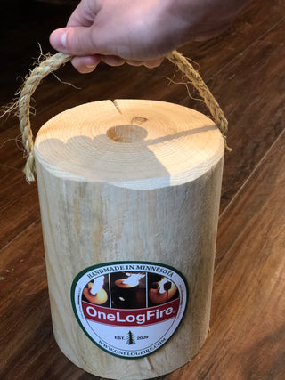 One Log Fire - 2 Sizes One Log Fire