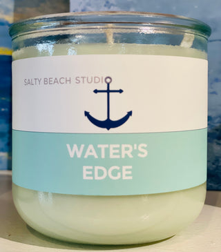 Anchor's Away Collection Hand-Poured Soy Candles Salty Beach Studio