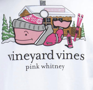 Vineyard Vines X Pink Whitney Ski Lodge L/S Pocket Tee | Bar Stool Sports Barstool Sports