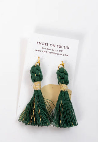 Hand-Made Macrame Earrings | Knots on Euclid Knots on Euclid