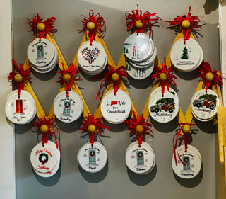 Porcelain “Local” Christmas Ornaments - Multiple Styles Available philoShophie's Stationary & Gifts