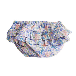 Ruffle Nappy Cover - Liberty Blue (3-6 Months) Alimrose