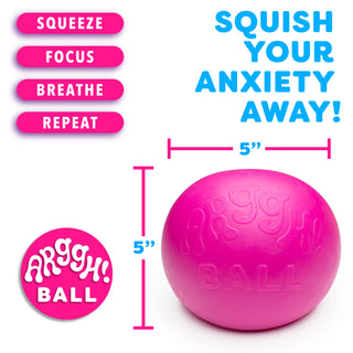Arggh! Fidget Ball | Large Sensory Stress Ball - 2 Colors Livin' Well