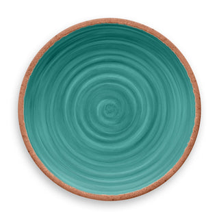 Rustic Swirl Dinnerware, Melamine: Turquoise TarHong