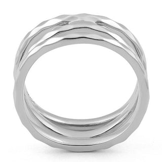 Sterling Silver 3 Wavy Hammered Ring Wholesale Sparkle