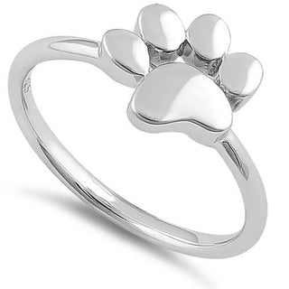 Sterling Silver Dog Paw Ring Wholesale Sparkle