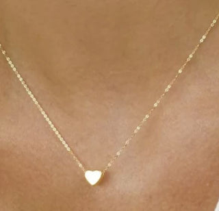 Fashionable tiny Heart Shaped Necklace - Gold or Silver AliExpress