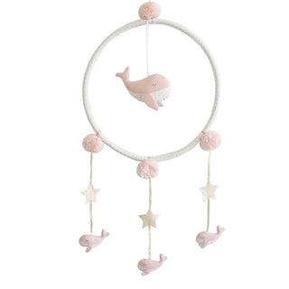 Whimsy Whale Mobile - Pink Alimrose